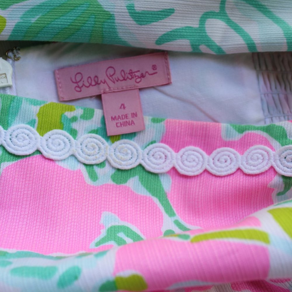 lilly pulitzer jesse Romper playsuit Jump suit jumper Don't Give a cluck crochet - Picture 8 of 8